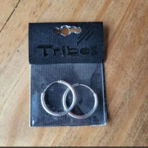 Sterling Silver Hoop Earrings NWT - Picture 3 of 6